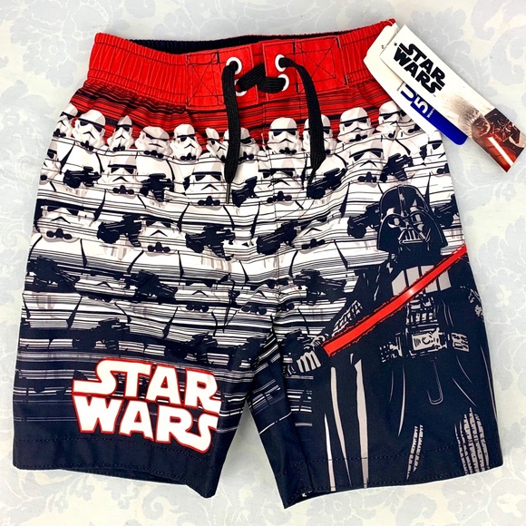 StarWars Darth Vader Swim Trunks for little boy, 4 - Picture 1 of 7